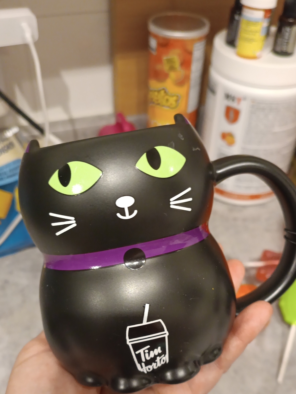 Black Cat Mug Tim Hortons Limited New